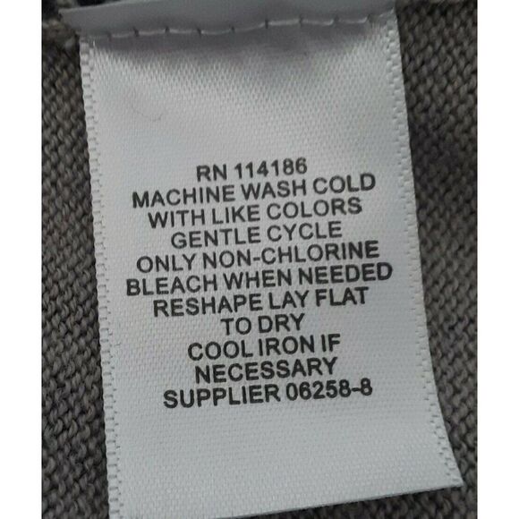 Liz Claiborne Women's Small Cardigan Sweater Gray Snake Skin Print - Picture 5 of 5